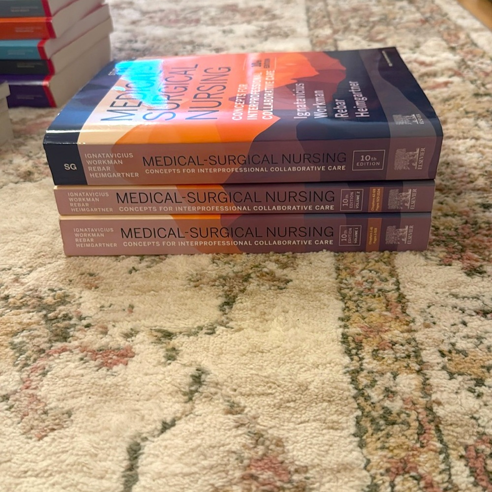 Medical surgical nursing 10th edition parts 1 and 2 with study guide included